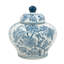 D9.1x9.1 "Pot en porcelaine avec motifs floraux bleus et blancs