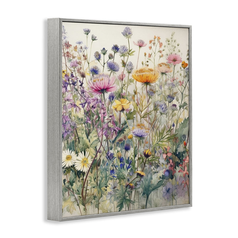 «Mixed Wild Flowers», art de la giclée encadrée par Ryley bg-365, Estampe numérique Farmhouse, H 20 po x l 16 po