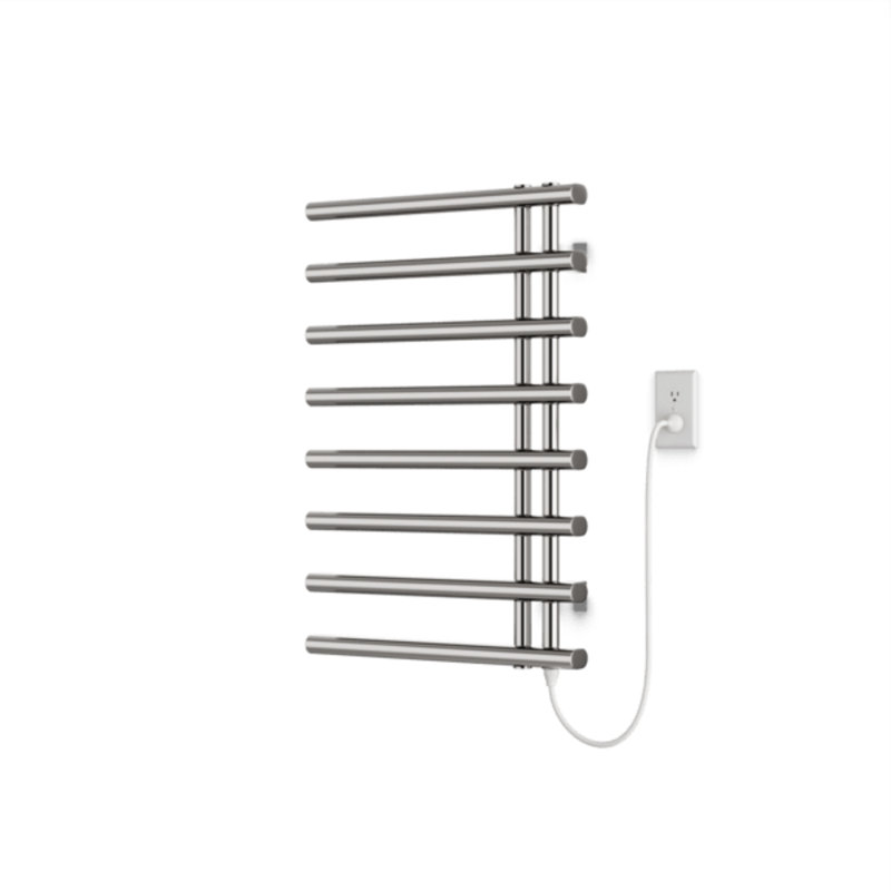 Flat Panel Towel Rail Towel Warmer, Brushed Nickel