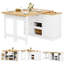 197 cm W Kitchen Island with-1214364834