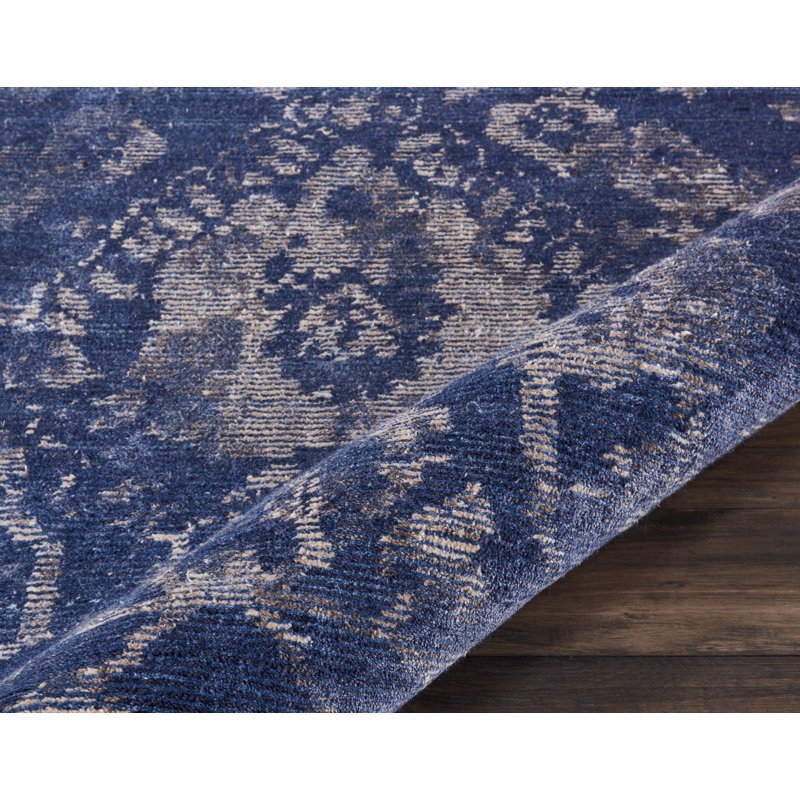 Tapis noué à la main Culbreth, Tapis de couloir 2 pi 3 po x 8 pi