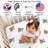 Boho Teddy Bear Fitted Crib Sheet