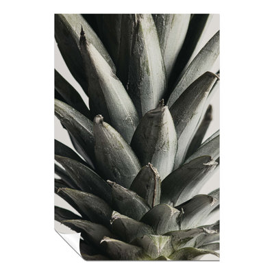 Pineapple Green Leaves Close Up - No Frame Print