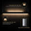  Luminaire linéaire commercial à intensité variable de 4 pi, température de 3 couleurs, blanc chaud / naturel / lumière du jour, 120 V / 277 V, éclairage vers le bas de 60 W + 25 W Ambinet, 9775 lm combiné, anti-éblouissant, connectable, grands entrepôts commerciaux et industriels, noir, paquet de 4-129544744