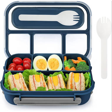 Prep & Savour Binyameen Bento Box Adult Lunch Box Containers For Kids/Adults,Toddler  Lunch Boxes For Daycare,60OZ Insulated Bento Boxes With 3  Compartments,Microwave/Freezer Safe