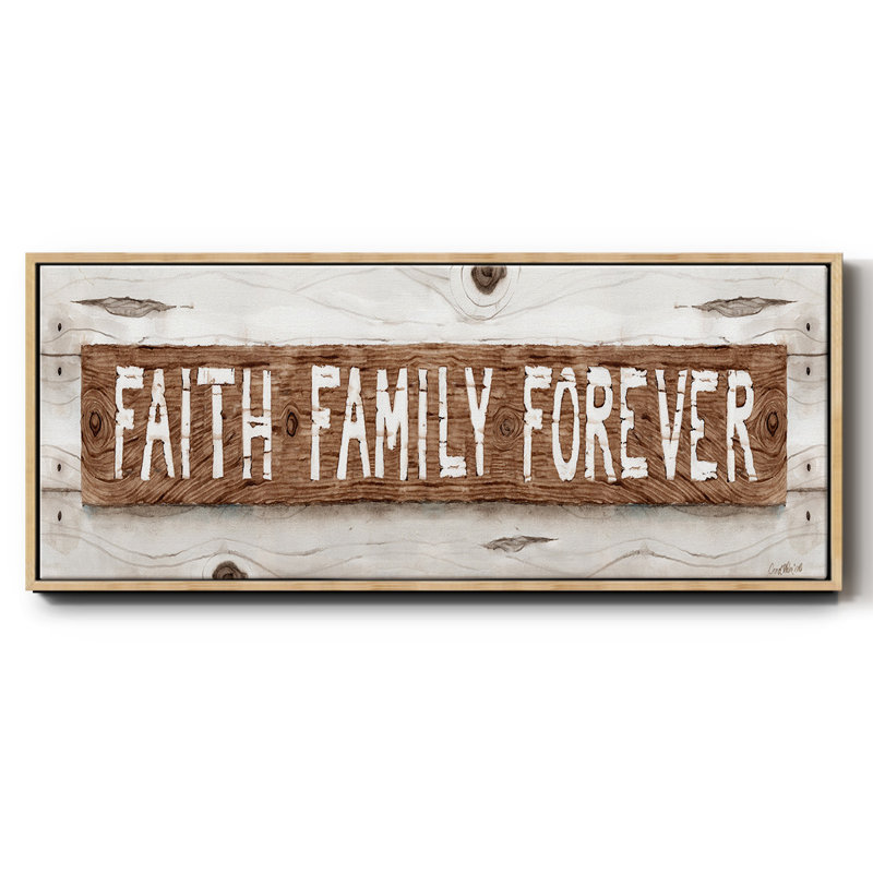 Faith Family Forever - toile encadrée