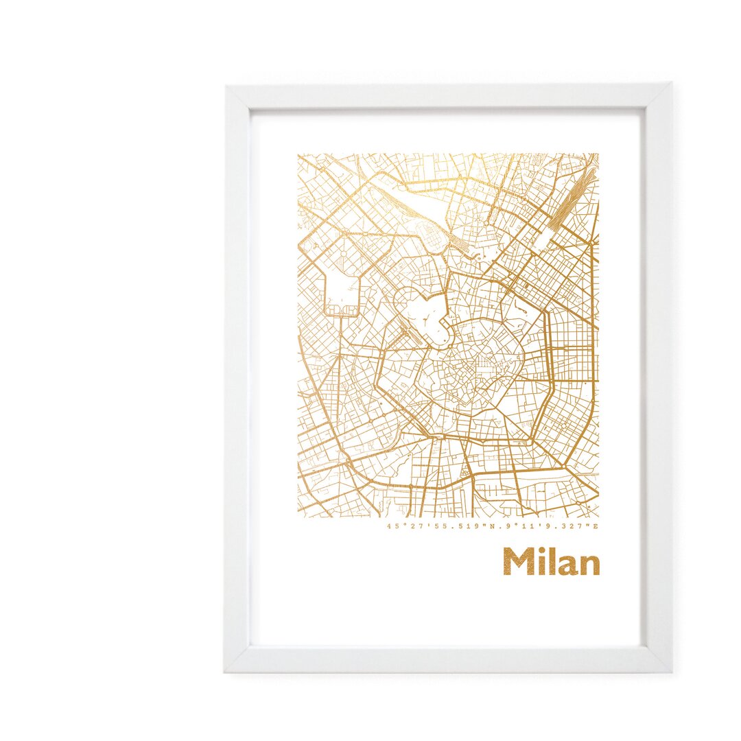 Gerahmter Grafikdruck Milan