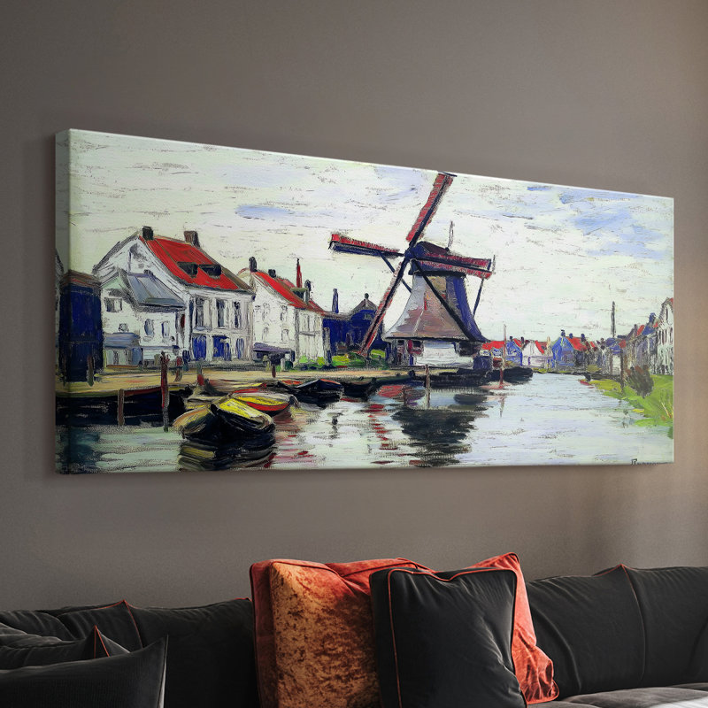 Série paysage - CCXVI - Toile tendue avec châssis - Prêt à accrocher, H 12 po x l 30 po