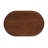 Wood Oval Coffee Table with Open Storage-818556597