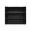 Armoire murale Chinle en mélamine avec rangement ouvert, noir-1284451570