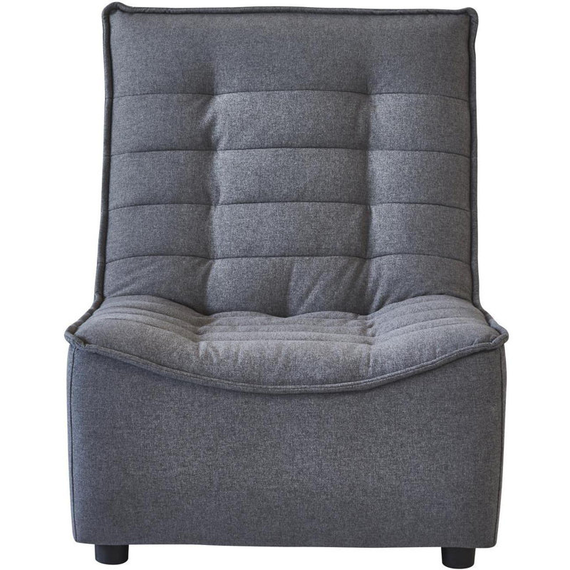 Baldric 1 Seater Fabric Seating Component, Dark Grey