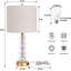 Lampe de table avec port USB-558596971