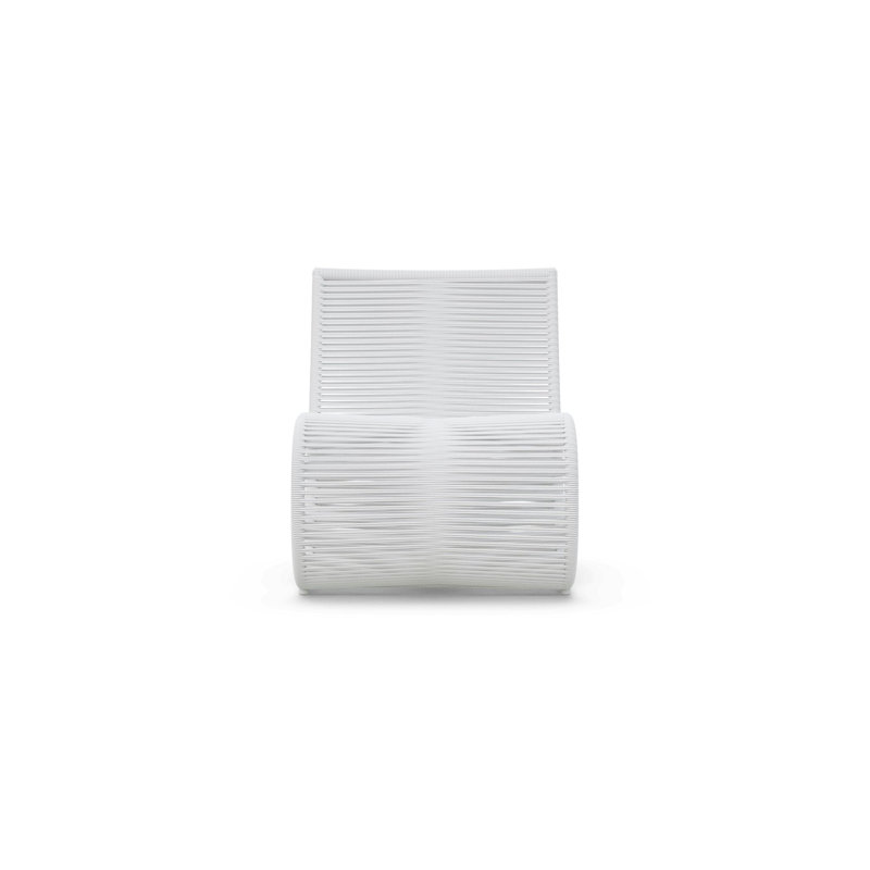 Wave Club Chair, Matte White