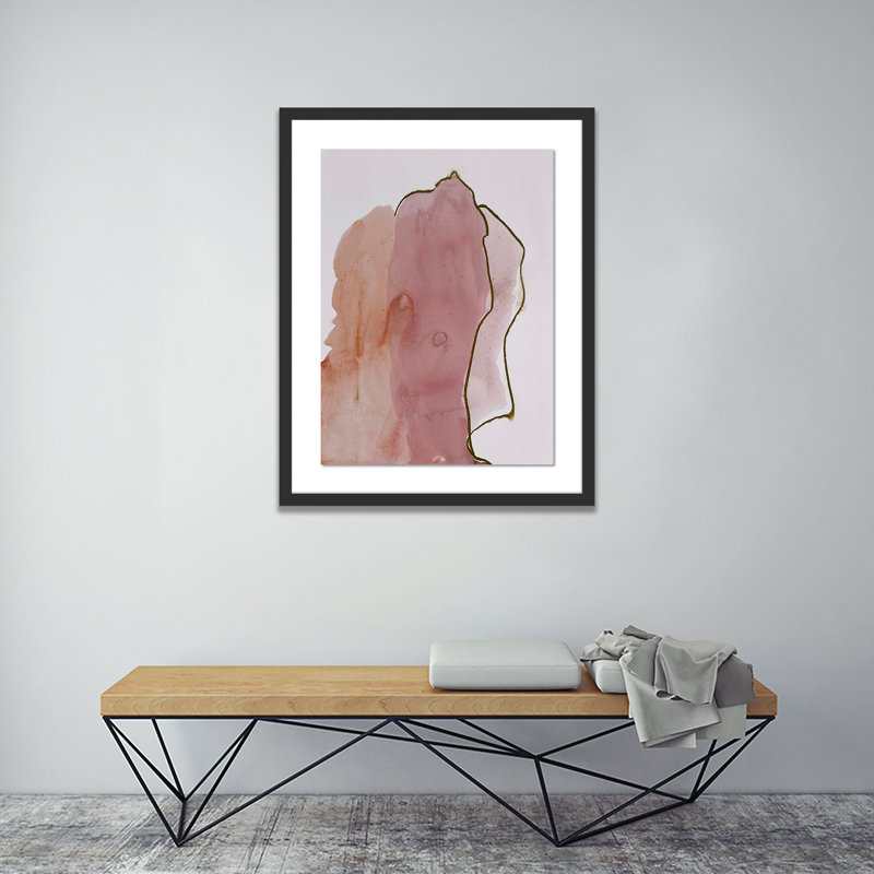 Abstract Desert II Painting by Kim Whiteside, Black, 40" H x 31" W x 2.5" D