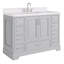 Ensemble de meuble-lavabo simple 48,25 po avec plateau en quartz Abshire-94668867-94668868