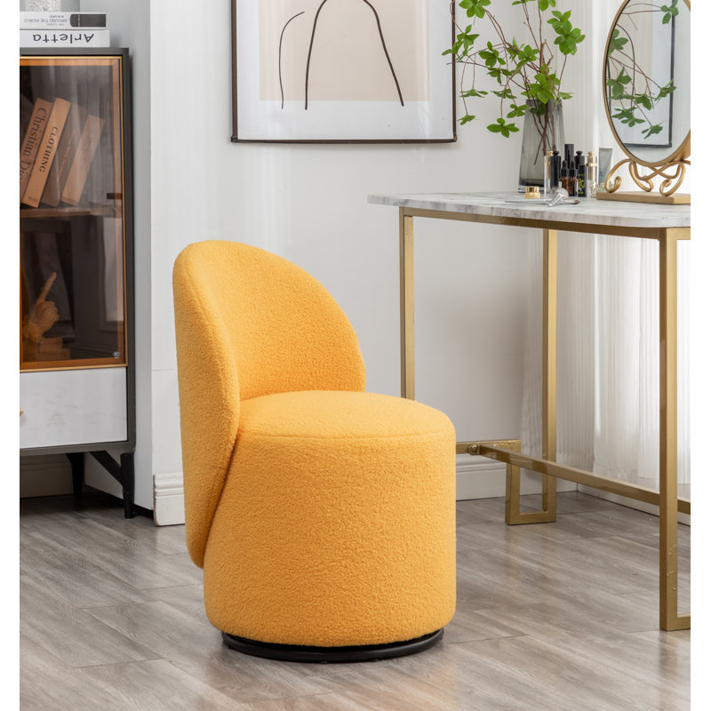 Wade Logan® Annielise Upholstered Swivel Barrel Chair & Reviews | Wayfair