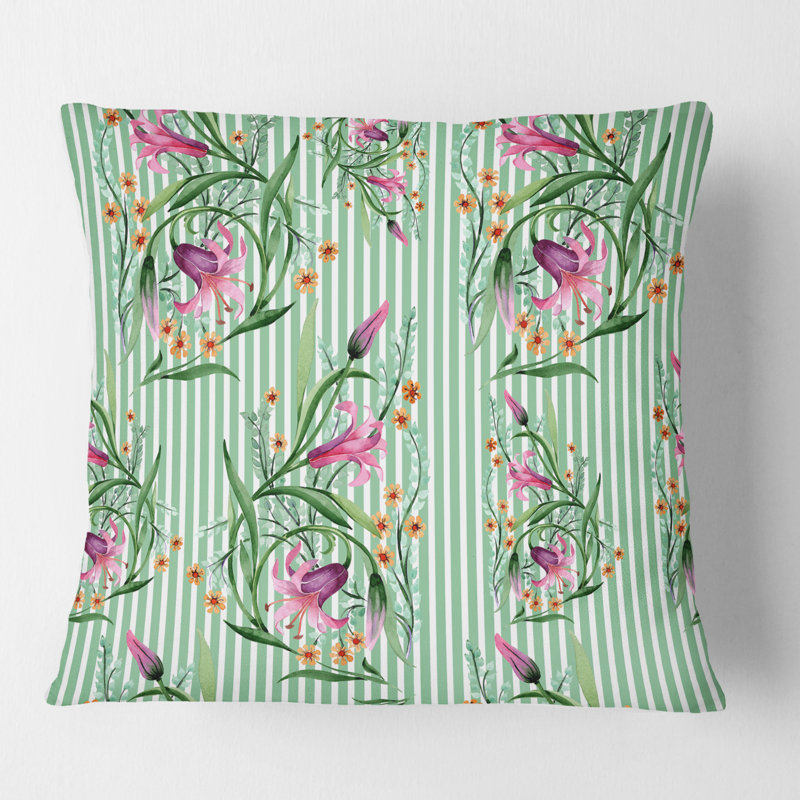 Coussin Floral, 16 po x 1 po