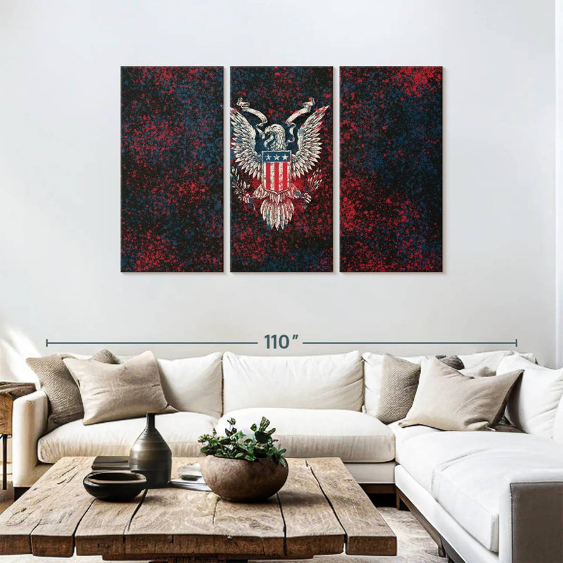 Lelar American Eagle Badge, 48" H x 74" W