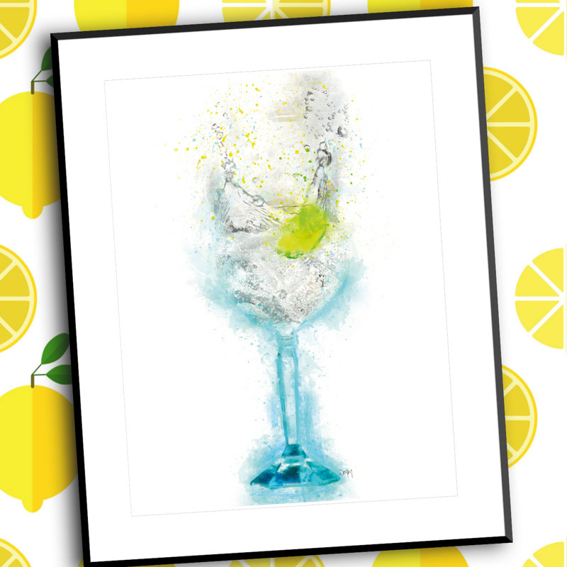 Gin And Tonic - Single Picture Frame Print