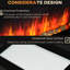 Foyer électrique 28,5 ", 1500 W, noir, effet de flamme, 7 couleurs noir 28,5", style américain