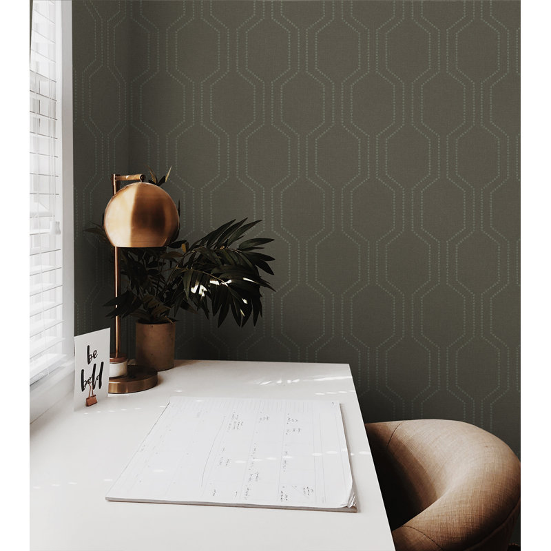 Aldershot Elided 10.05m x 52cm Textured Metallic Finish Paste the Wall Wallpaper Roll, Grey/Silver