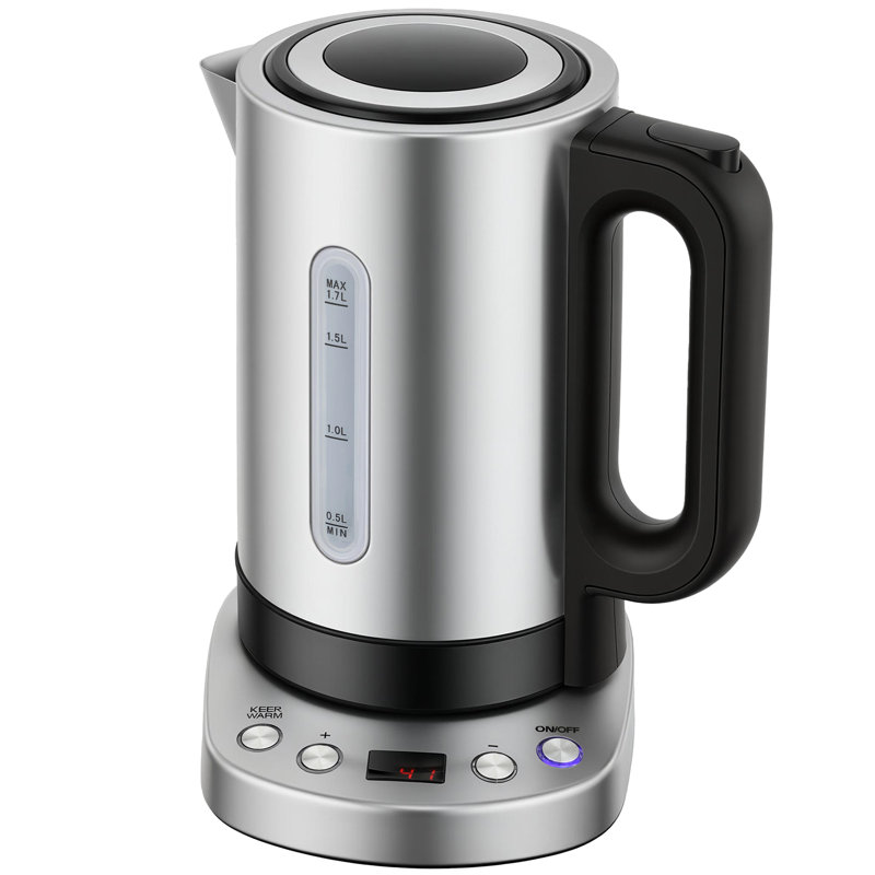 HOMCOM Electric Kettle 1.7L Fast Boil 3kW Water Kettle with Strix Thermost, Silver