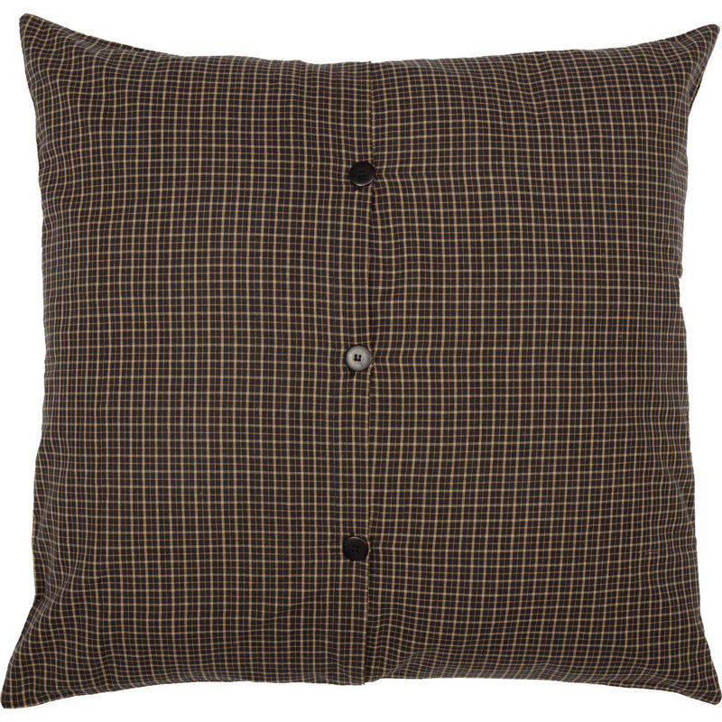 Kettle Grove Black and Beige Cotton Euro Sham