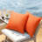 Phantoscope Outdoor Pillow Inserts - Pack Of 2 Square Form Water Resistant Decorative Throw Pillows-111999680-111999688
