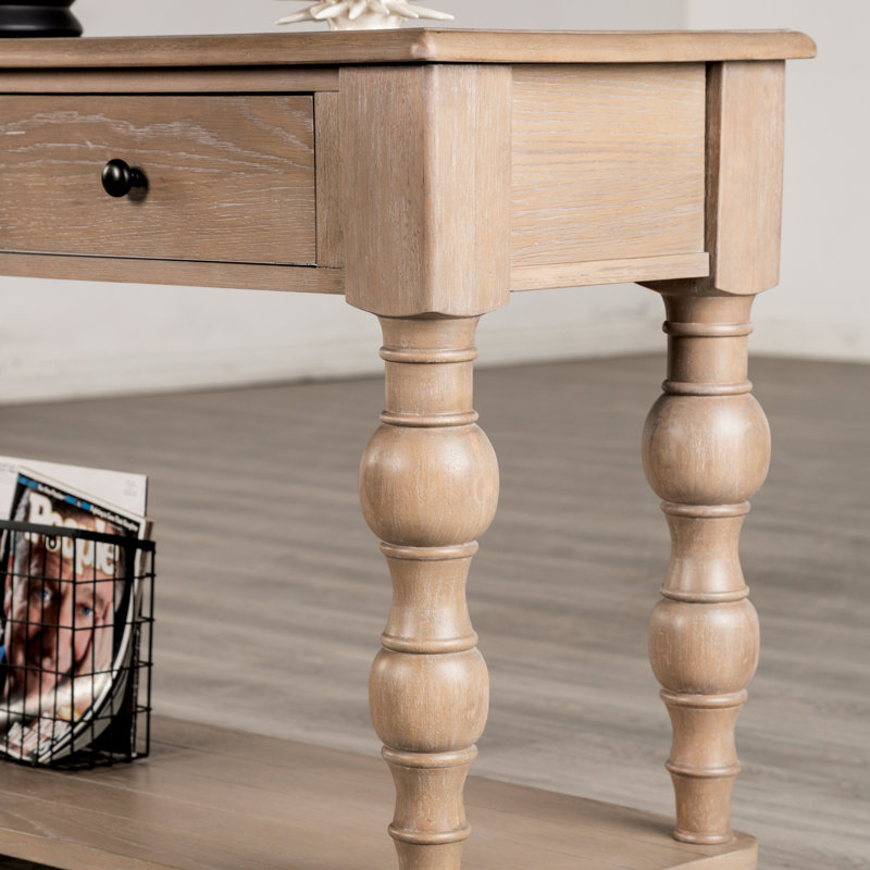 Baiardo 3-Drawer Wood Sofa Table
