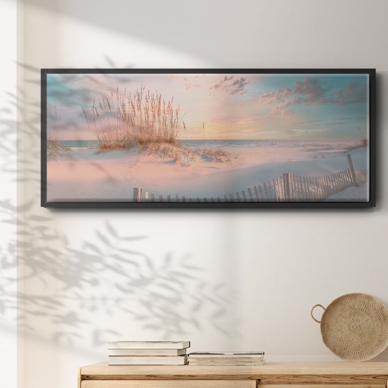 «Through The Sea Grass», toile encadrée, H 20 po x l 50 po