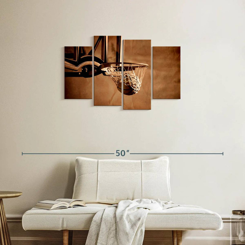 Sireci Sepia Basketball Shot, 22" H x 36" W