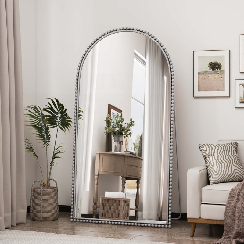 Miroir pleine grandeur en fer, Argent argent