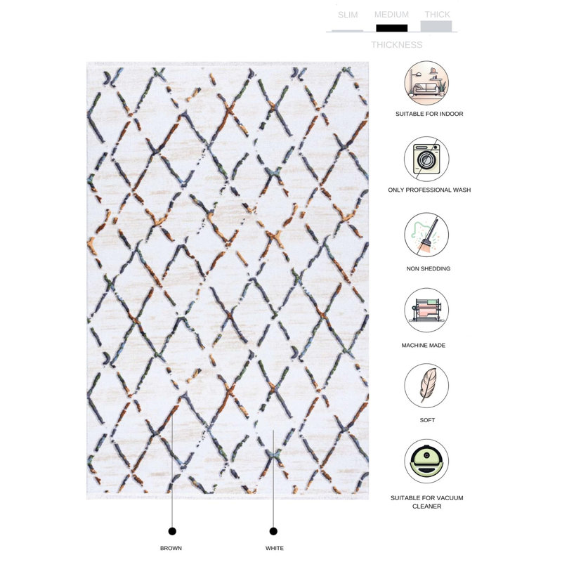 Tapis Konni, Rectangle 4 pi x 5 pi 11 po