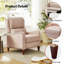 Fauteuil inclinable en cuir véritable l 28,8 po Neliyah-105914587