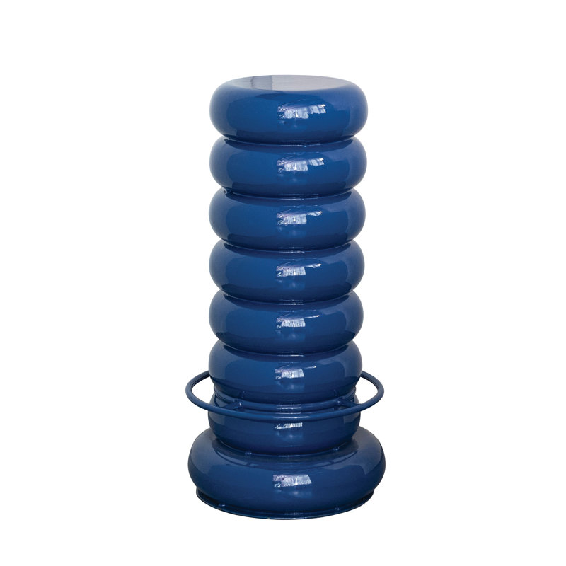 Enameled Metal Bar Stool