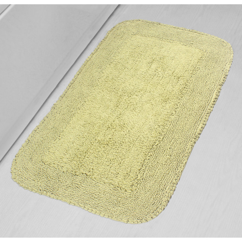 Tapis pour salle de bain Maytham, Vert, Rectangle - l 24 po x L 40 po
