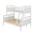 Fashionable Twin Over Full Bunk Bed With Safe Ladder And Protective Guardrail-1342346616