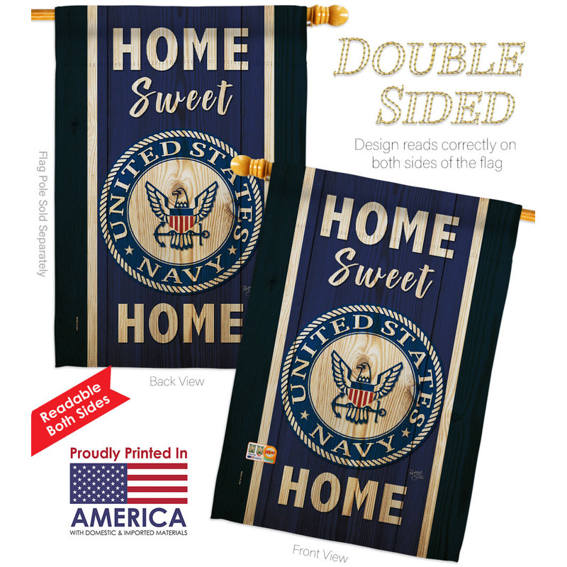 Bannière décorative en polyester / mélange de polyester 40 po x 28 po