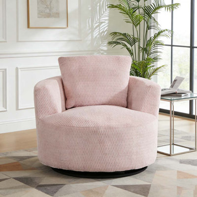 Compressible 360° Swivel Accent Chair