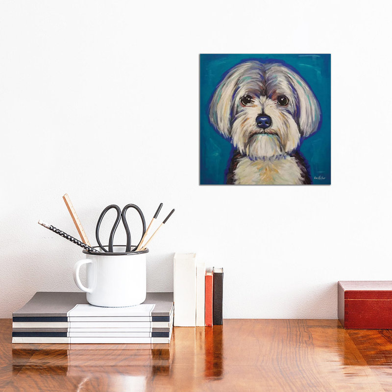 Morkie - Wrapped Canvas Print, 30.48 cm H x 30.48 cm W