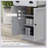 Versatile Microwave Cabinet with Storage, Double Doors, Adjustable Shelves, and Cable Hole for Kitchen and Dining Room