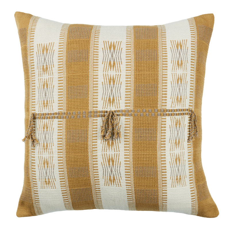 Housse de coussin carré 100% coton Nagaland, Housse de coussin seulement - sans coussin