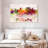 Atlanta Skyline Colors Canvas Print-92497302