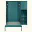 Lit escamotable mural rotatif avec bibliothèque, armoire supérieure, bureau extensible et rangement latéral-1854663467