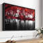 Gothique «Pop Lakeside Red Trees»-1889303995