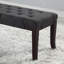 Banc capitonné Linon, tissu