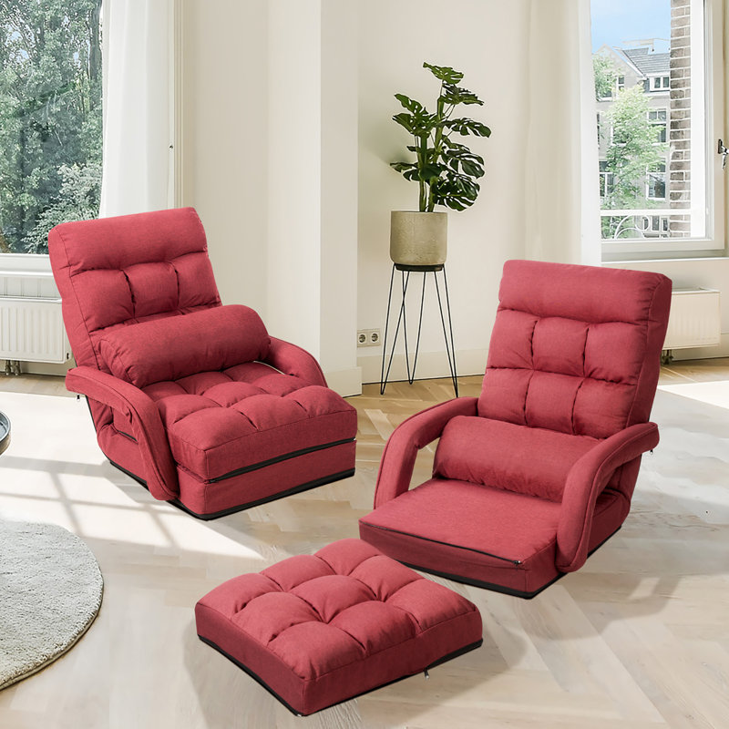 Conners Upholstered Accent Chair, Red