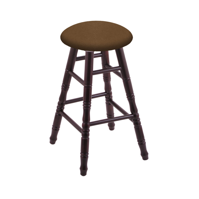 30" Swivel Bar Stool, Dark Cherry Maple, Rein Thatch, Bar Stool (30" Seat Height)