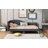 Modern Linen Upholstered Daybed With Sturdy Wood Frame And Built-In Comfort Support.-1357211104-1357211106