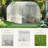 10x6.5x6.5 Ft Walk-in Tunnel Greenhouse With 6 Ventilated Mesh Windows-106901283